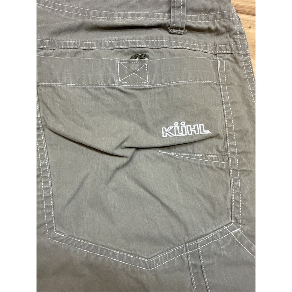 Kuhl Shorts Men's 36 Brown Vintage Patina Dye Cargo Hiking Utility 11" - Picture 6 of 7